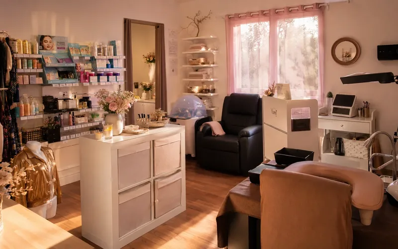 Espace d'accueil de l'institut Le Cocon de Sandra au Puech